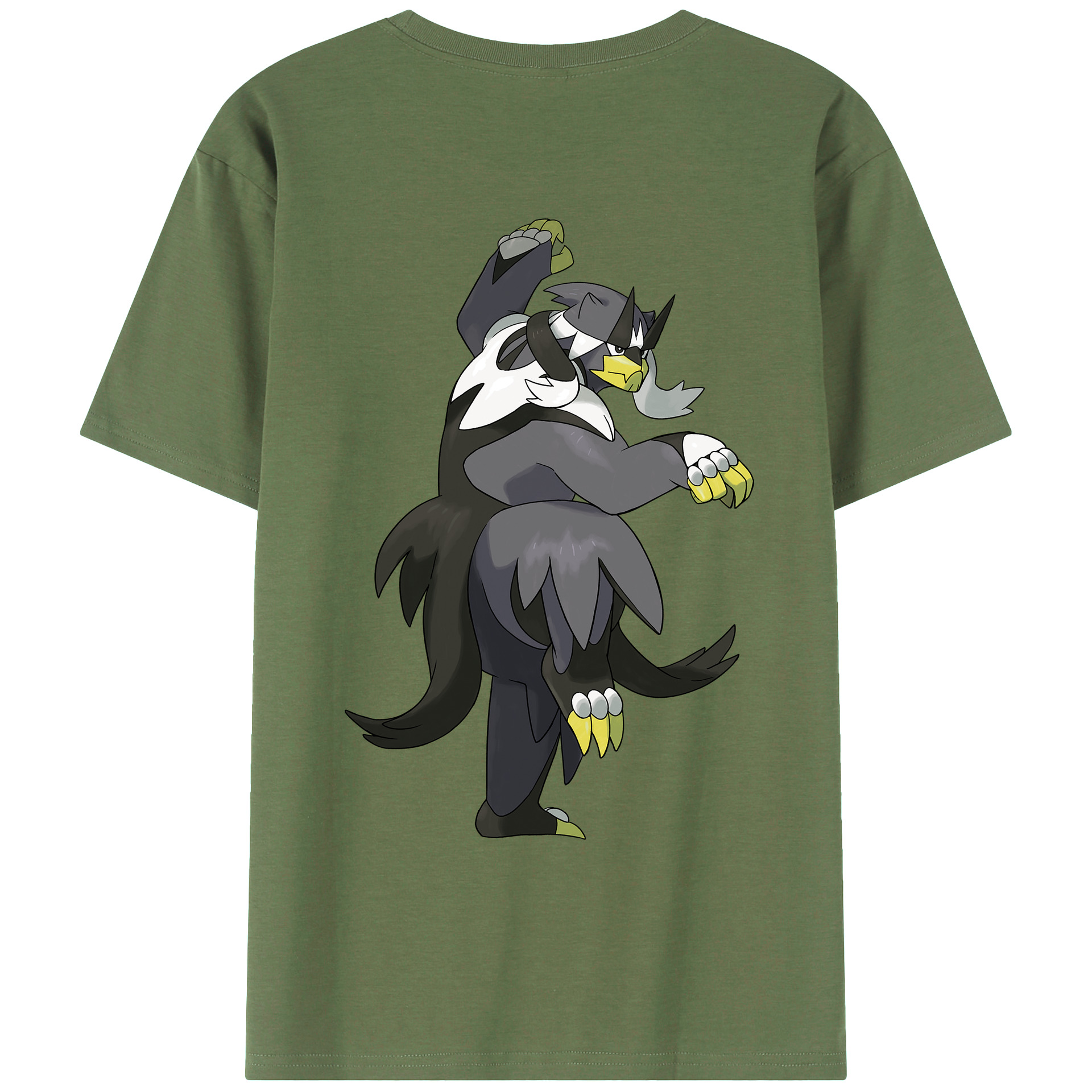 （画像用） ポケットモンスター Pokémon 綿100％ メンズ半袖Tシャツ（バックプリント） 通気性